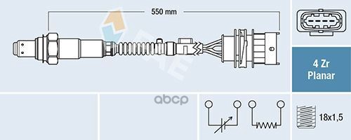 

Oxygen Sensor FAE арт. 77670