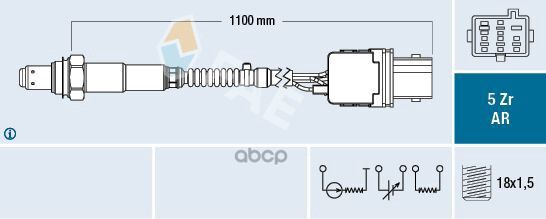 

Oxygen Sensor FAE арт. 75140