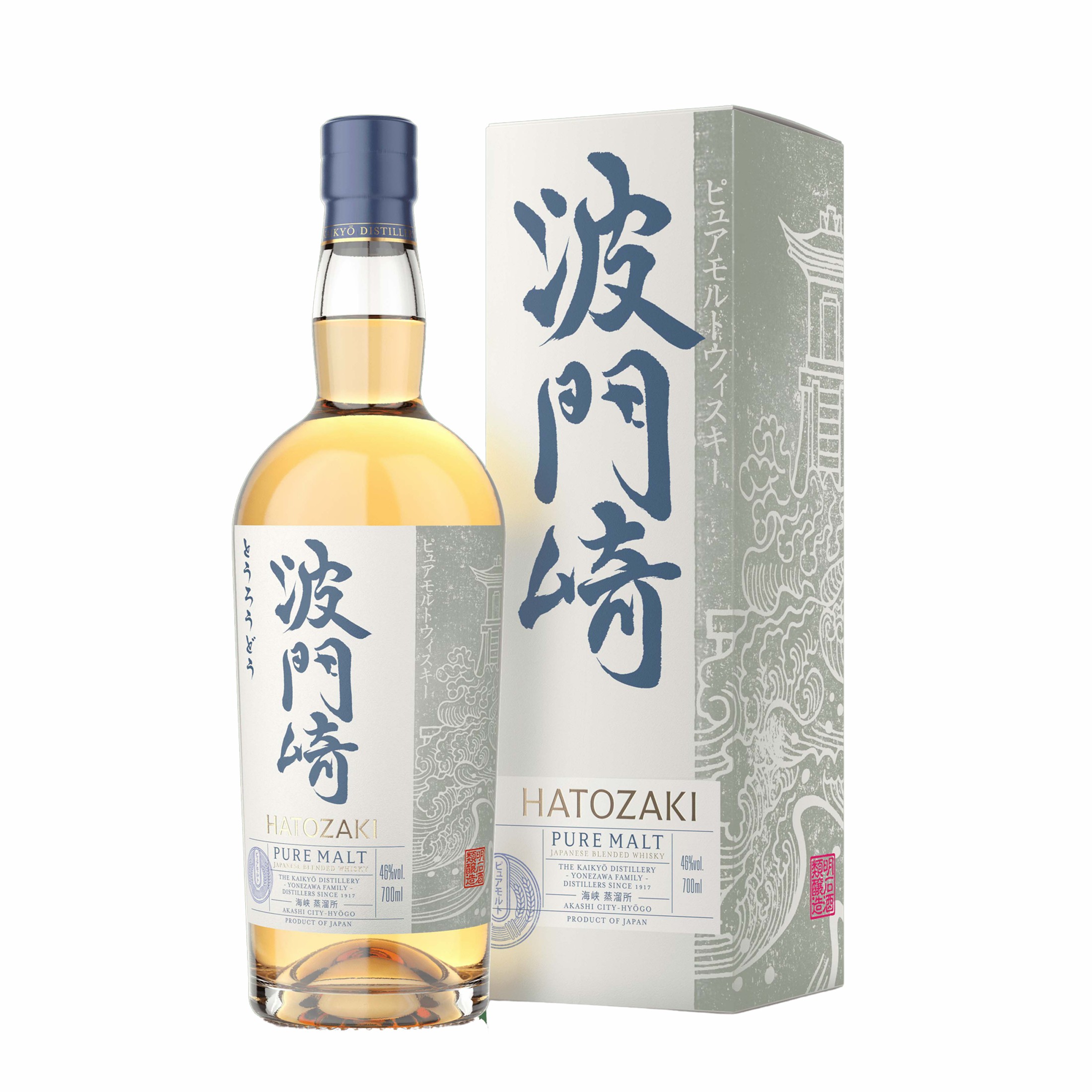 

Виски Hatozaki Japanese Pure Malt Whisky купажированный солод 46% 0,7 л Япония