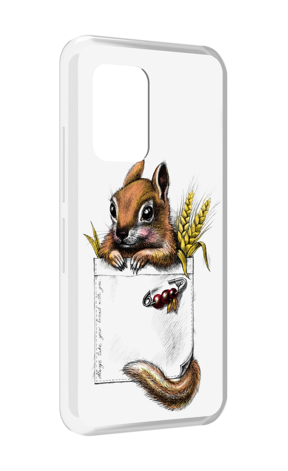 

Чехол MyPads Белочка для UMIDIGI Bison GT, Прозрачный, Tocco