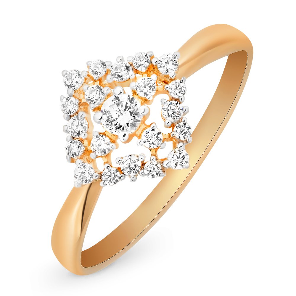 

Кольцо женское из красного золота с кристаллами cваровски 585Gold 301009673, р, 301009673