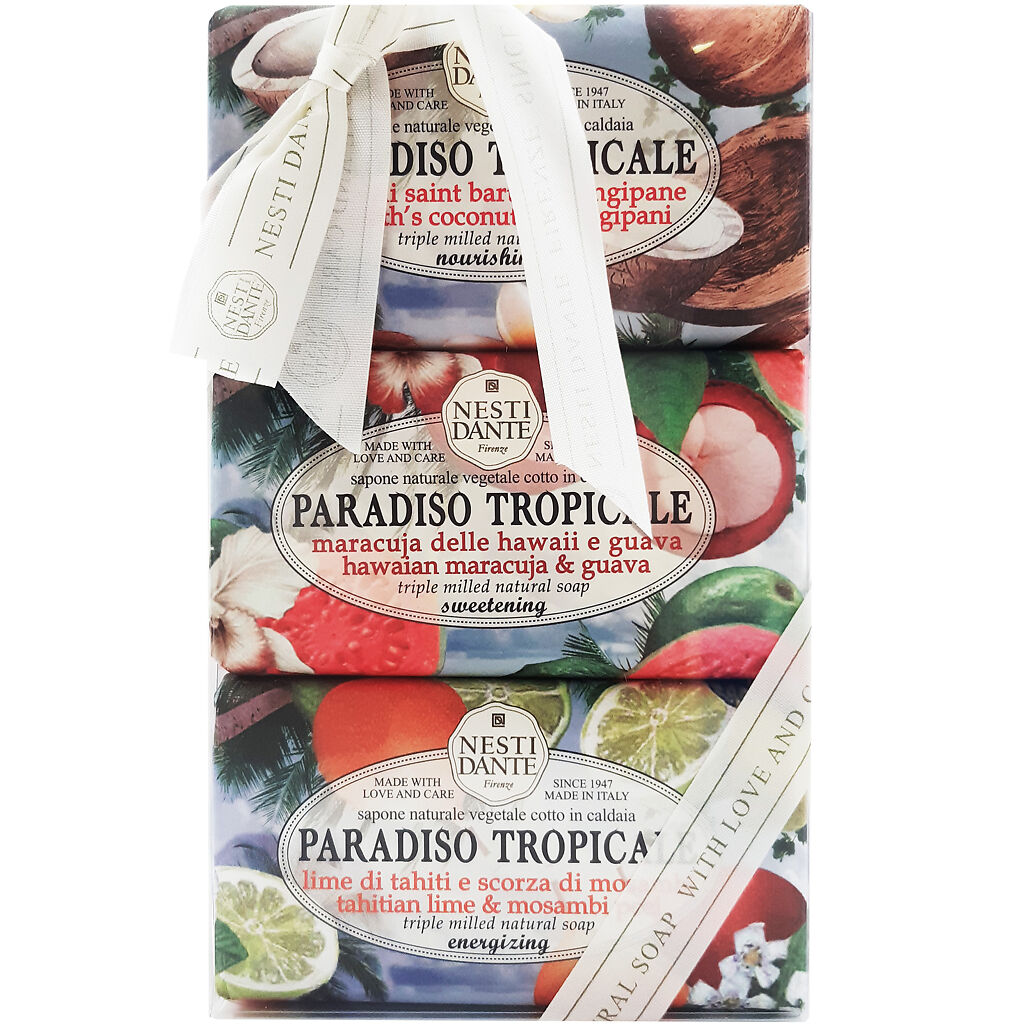 Подарочный набор Nesti Dante Paradiso Tropicale 250 г 3 шт nesti dante мыло paradiso tropicale tahitian lime