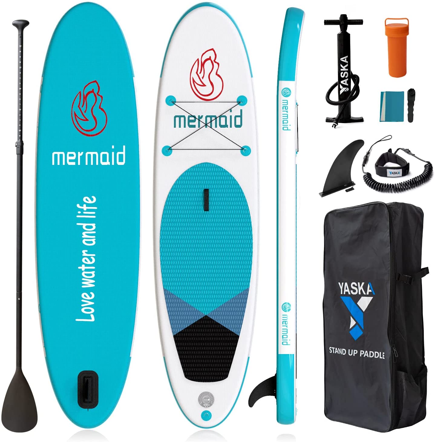 

Sup-доска Yaska PB-802 10.6, 320см*81см*15см, макс. вес до 150 кг, голубая, Голубой