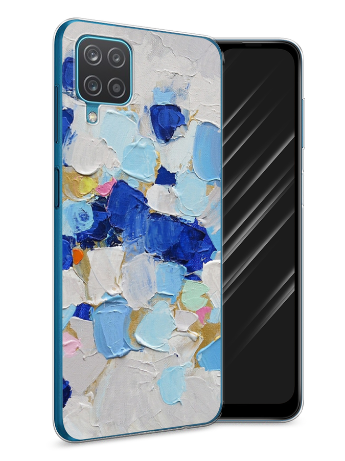 

Чехол Awog на Samsung Galaxy A12 / Самсунг A12 "Холст сине-белый", Разноцветный, 2101650-10