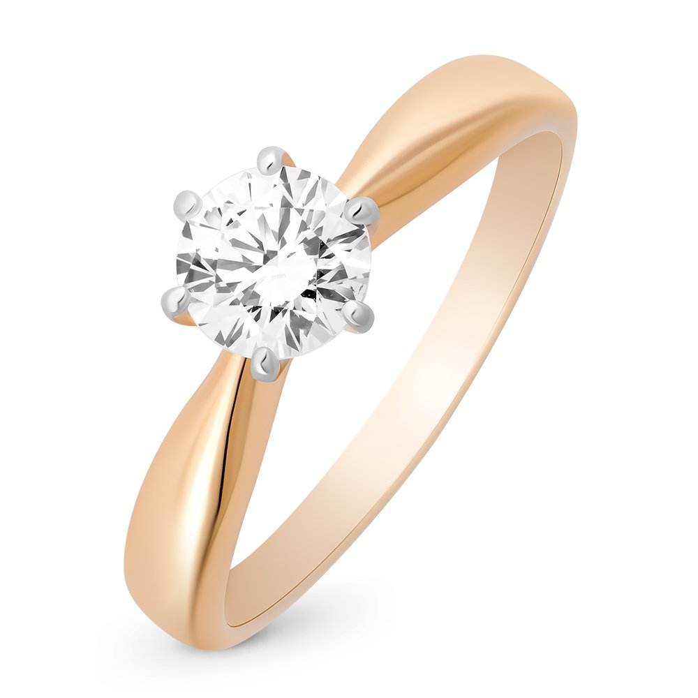 

Кольцо женское из красного золота с кристаллами cваровски 585Gold 301009582, р, 301009582