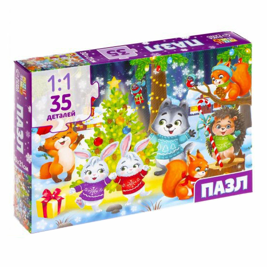 

Пазл Puzzle Time Встречаем Новый год 35 деталей