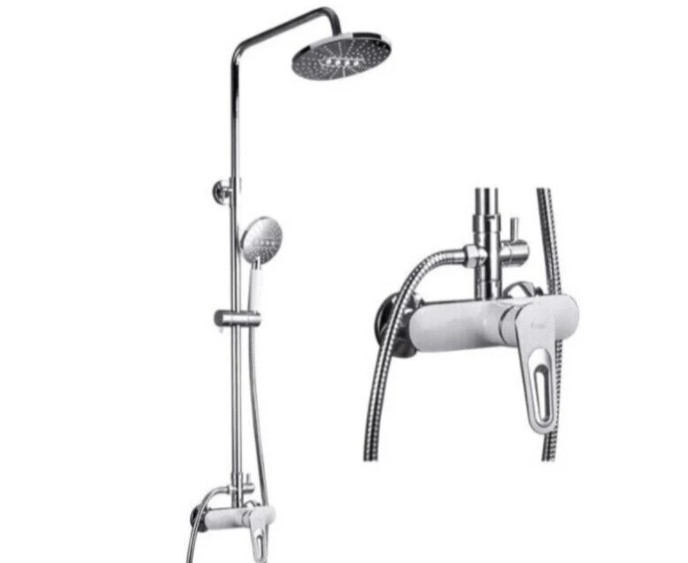 

Frap Душевая стойка Frap F2449-20, белый/хром, Серебристый