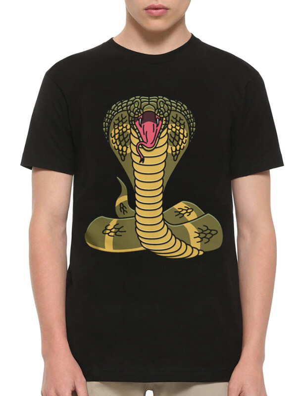 

Футболка мужская Dream Shirts Кобра Змея черная L, Кобра Змея