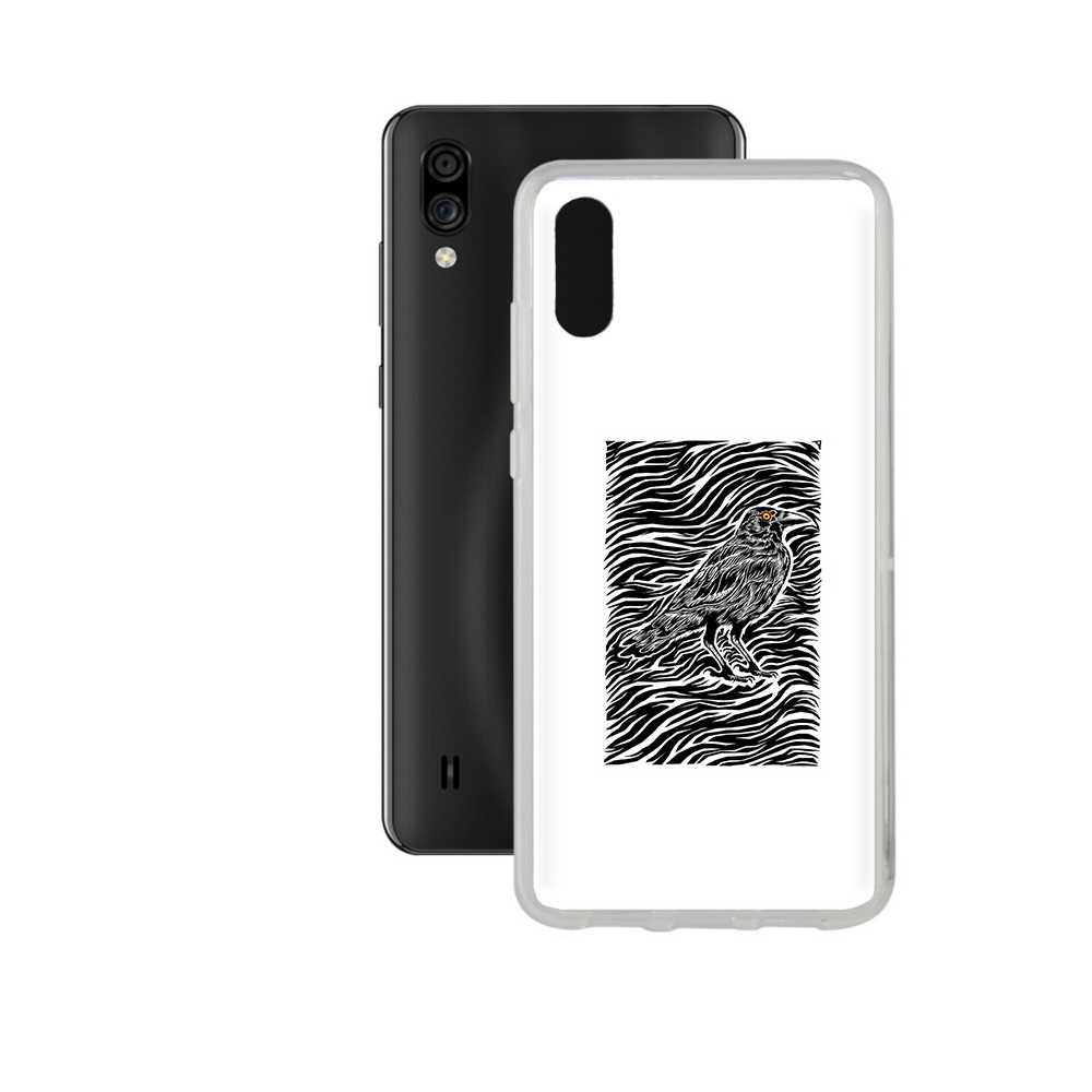 

Чехол MyPads Tocco для ZTE Blade A5 (2020) ворон в абстракции (PT226944.454.272), Прозрачный, Tocco