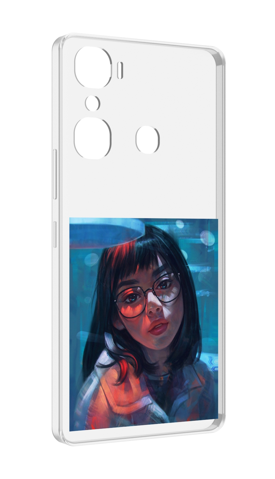 

Чехол MyPads девушка-под-красным-светом для Infinix Hot 12 Pro, Прозрачный, Tocco