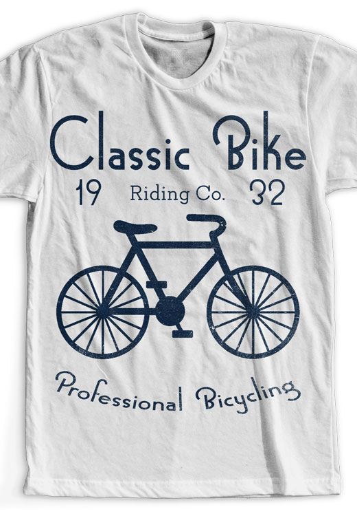 

Футболка унисекс NoBrand Classic Bike белая M, Белый, Classic Bike
