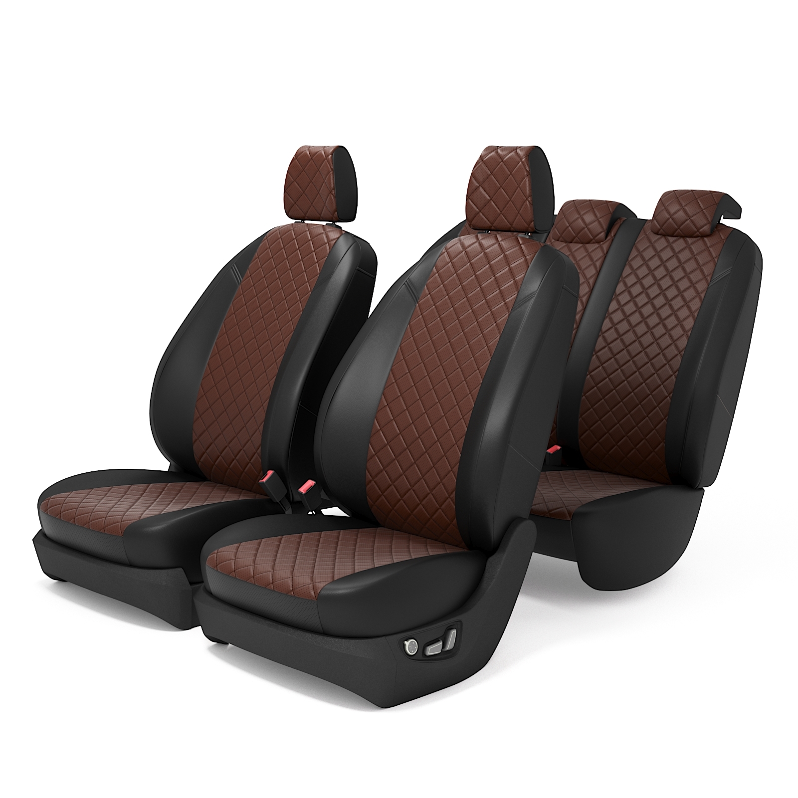 

Чехлы на сиденья Ниссан Сентра Б17 с 2012 по 2017 год, Экокожа РОМБ, PSentraVIIB171417