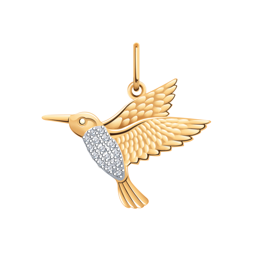

Подвеска из золота Golden Eagle 50210, фианит, 50210