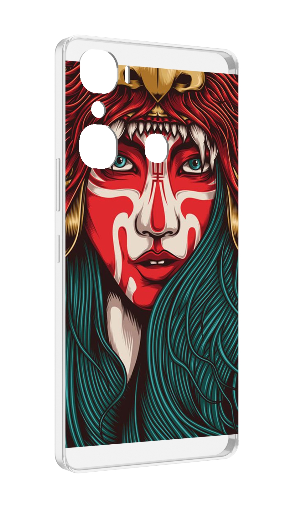 

Чехол MyPads девушка-в-маскировке для Infinix Hot 12 Pro, Прозрачный, Tocco