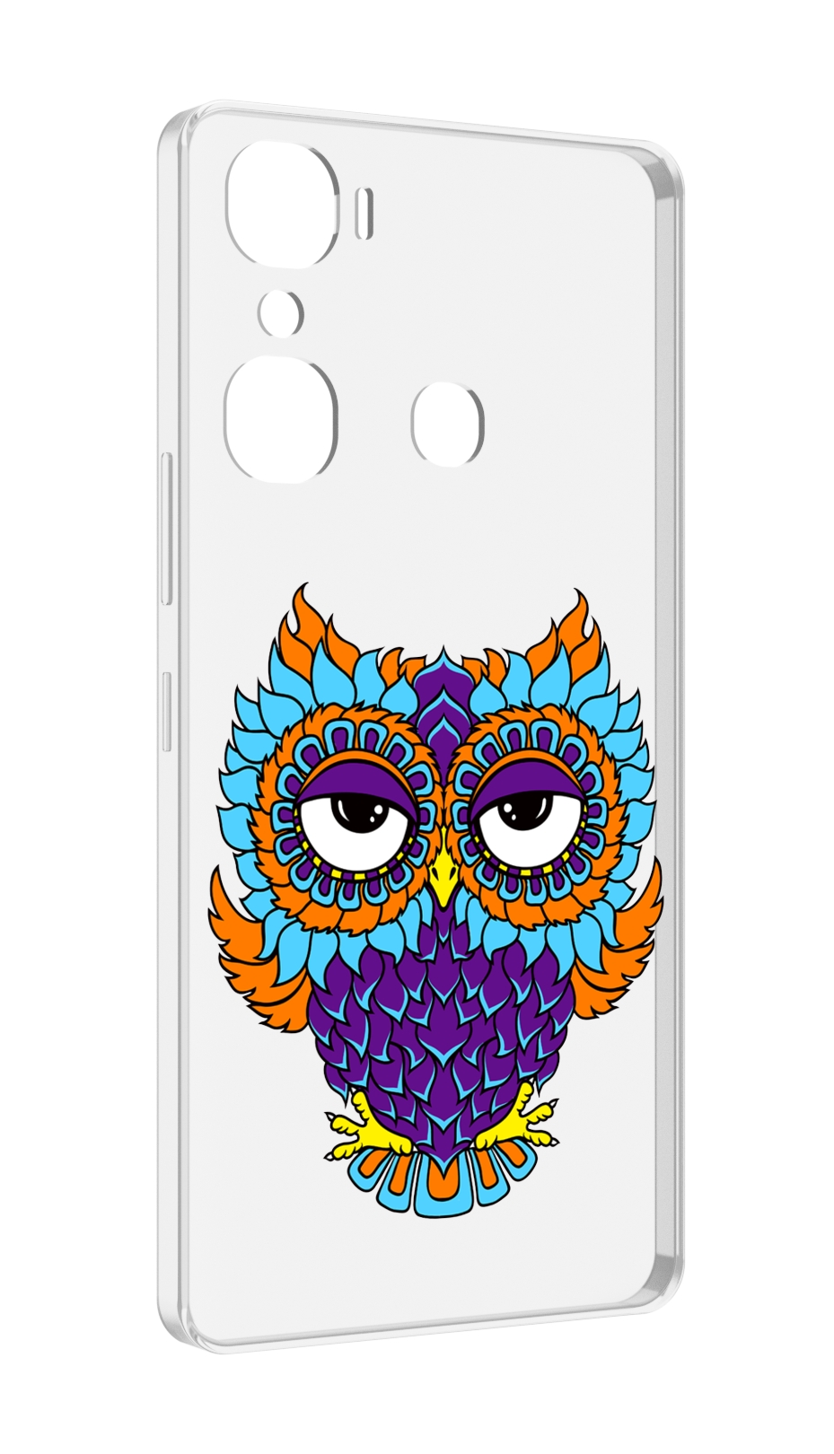 

Чехол MyPads Цветная сова для Infinix Hot 12 Pro, Прозрачный, Tocco