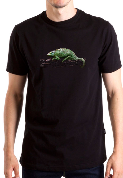 

Футболка унисекс NoBrand Chameleon Jackson черная M, Черный, Chameleon Jackson