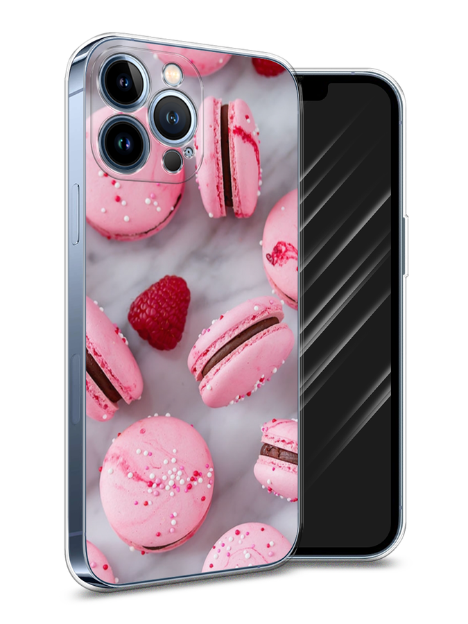 

Чехол Awog на Apple iPhone 13 Pro Max / Айфон 13 Pro Max "Макарони с малиной", Разноцветный, 14450-10