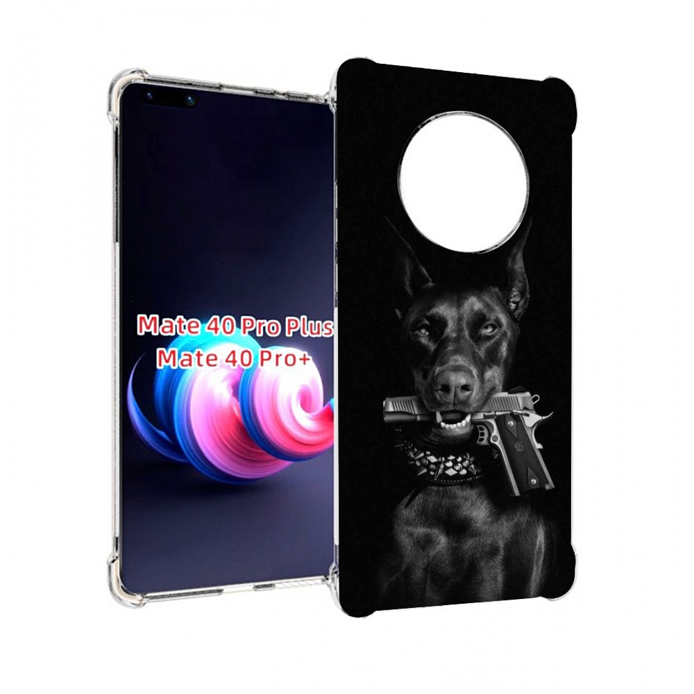 

Чехол MyPads доберман мужской для Huawei Mate 40 Pro+ Plus, Прозрачный, Tocco