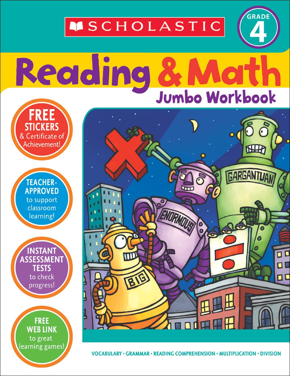 

Книга Reading & Math Jumbo Workbook: Grade 4