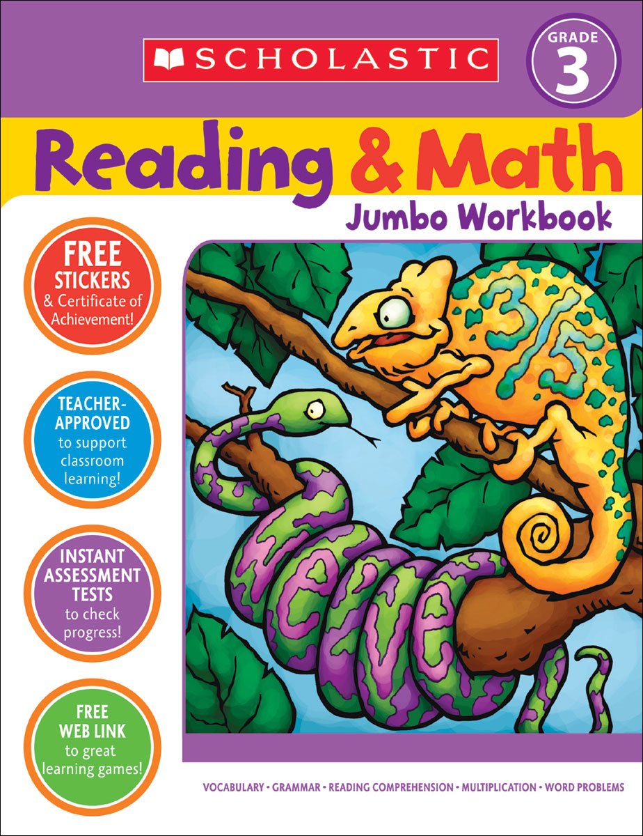 

Книга Reading & Math Jumbo Workbook: Grade 3
