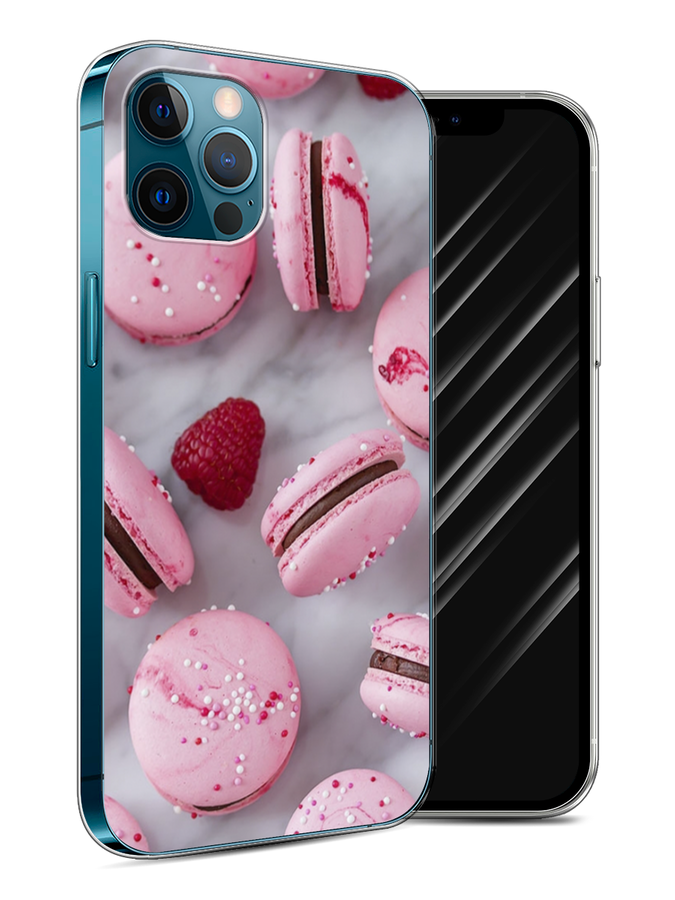

Чехол Awog на Apple iPhone 12 / Айфон 12 "Макарони с малиной", Разноцветный, 12550-10