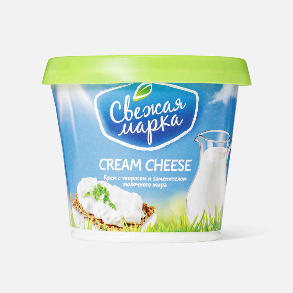 Крем творожный Свежая марка Cream Cheese с заменителем молочного жира, 65%, 140 г