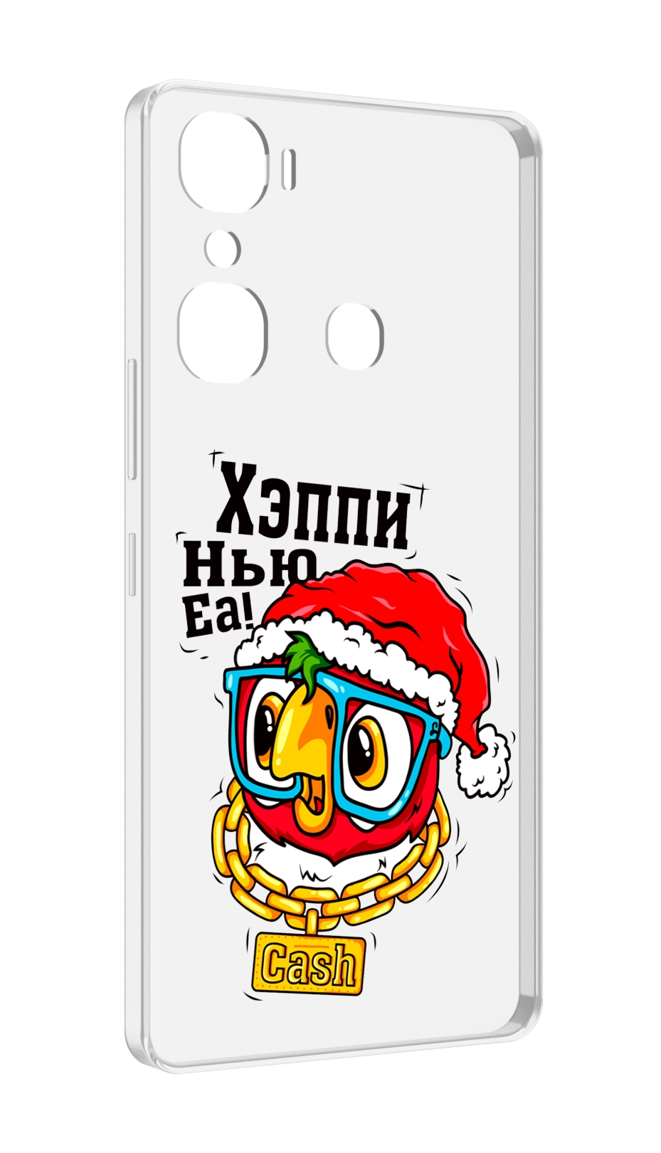 

Чехол MyPads Хэппи нью еа для Infinix Hot 12 Pro, Прозрачный, Tocco