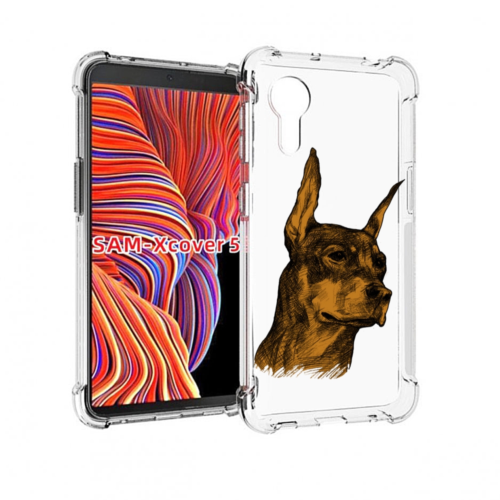 

Чехол MyPads скетч доберман для Samsung Galaxy Xcover 5, Прозрачный, Tocco