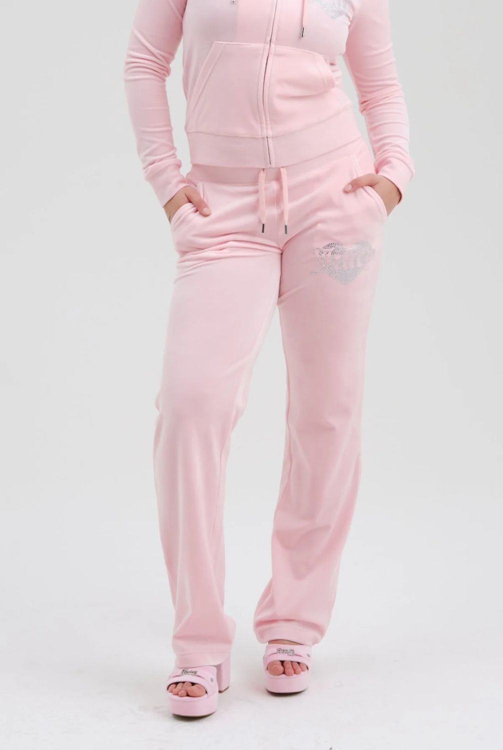 Спортивные брюки женские Juicy Couture JCMBJ223252 розовые 48 RU