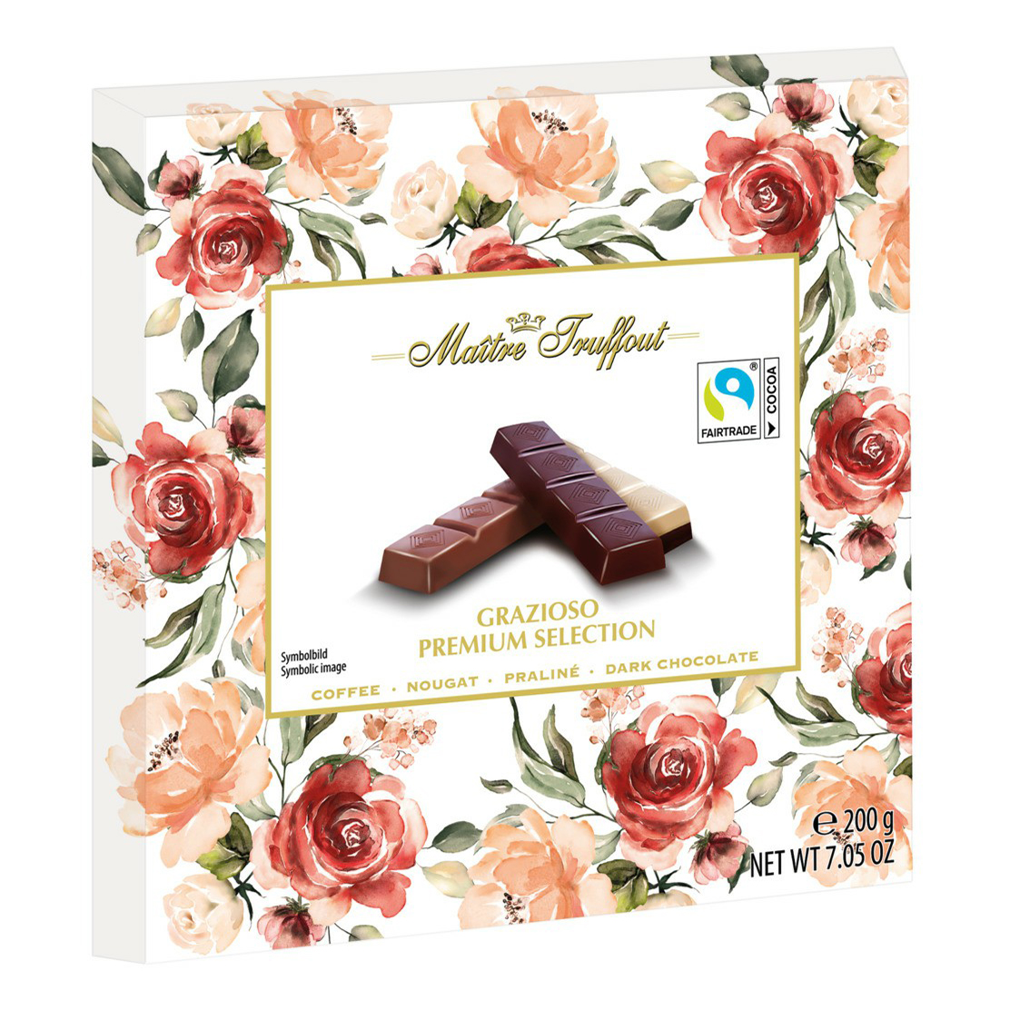 

Шоколад Maitre Truffout Grazioso Premium Selection белый 200 г