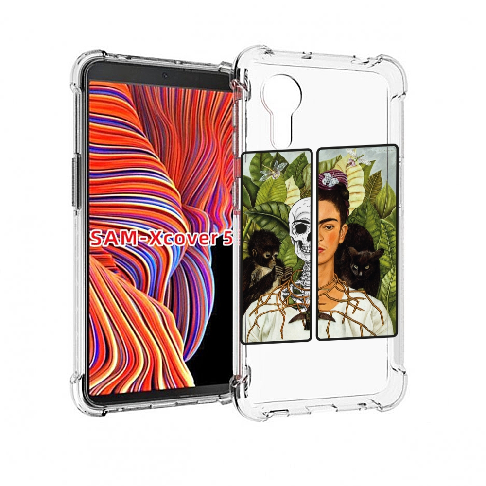 

Чехол MyPads сдвоенная картинка девушка скелет для Samsung Galaxy Xcover 5, Прозрачный, Tocco