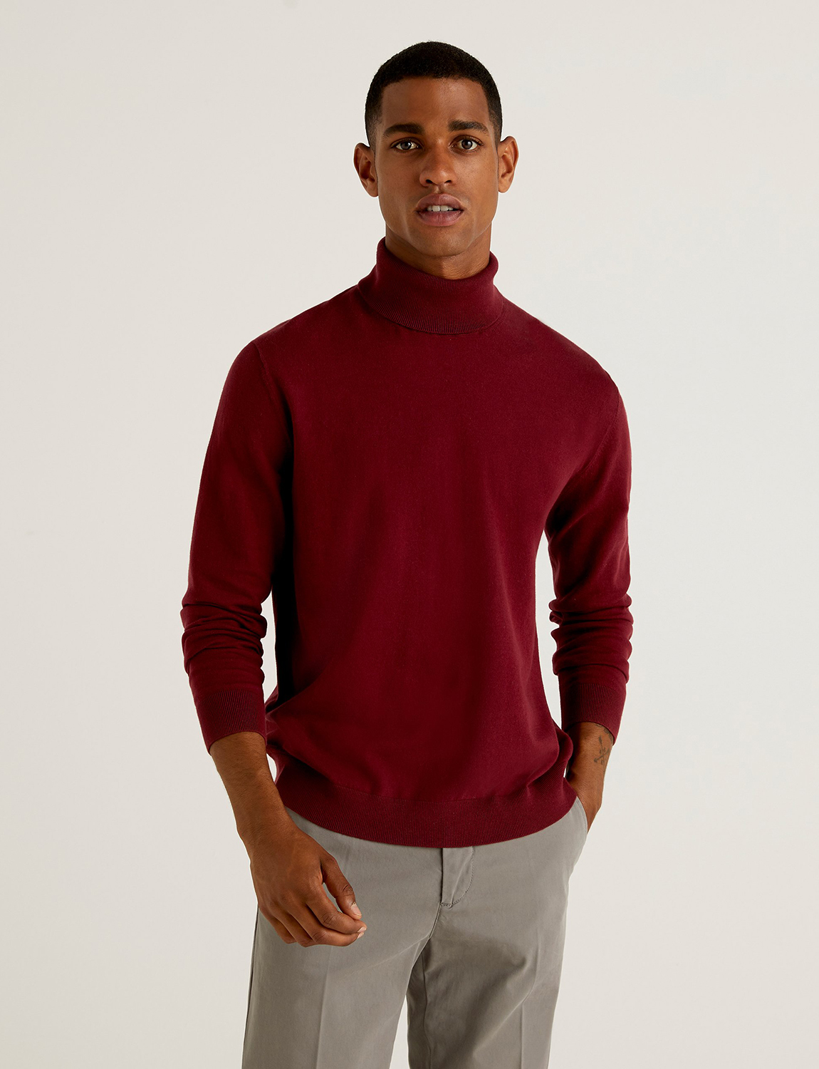 фото Водолазка мужская united colors of benetton 21a_10cvu2519 красная 2xl