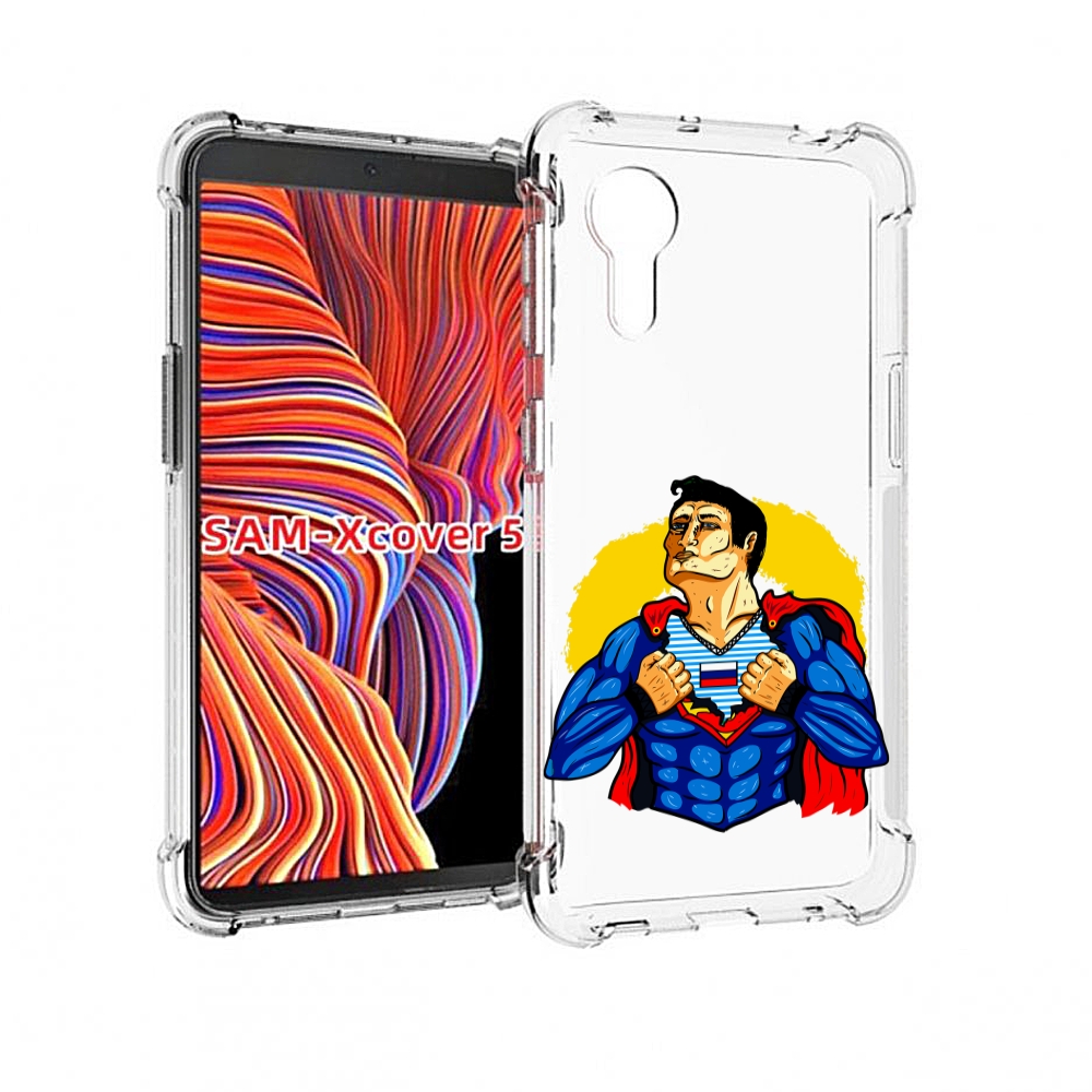 

Чехол MyPads русский супермен для Samsung Galaxy Xcover 5, Прозрачный, Tocco