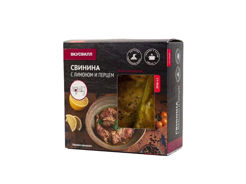 

Свинина ВкусВилл с лимоном и перцем 400 г