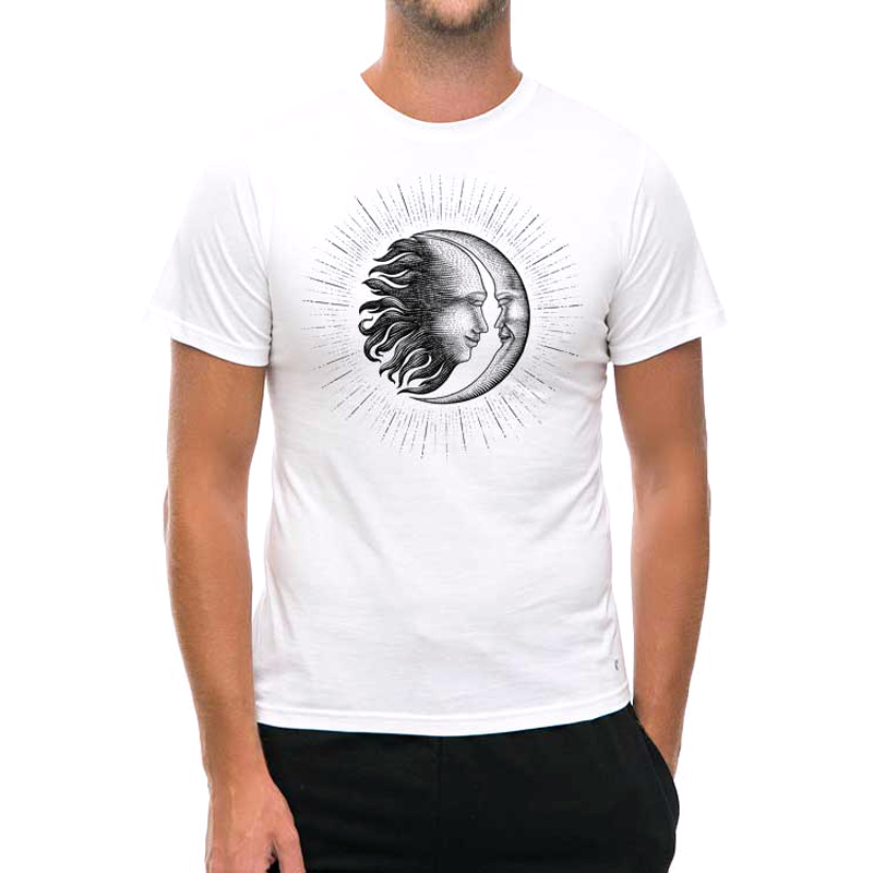 

Футболка унисекс NoBrand Cara Sol Luna белая XXXL, Белый, Cara Sol Luna