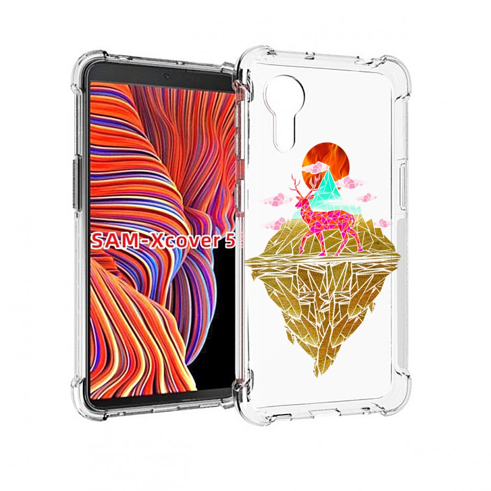 

Чехол MyPads розовый олень абстракция для Samsung Galaxy Xcover 5, Прозрачный, Tocco