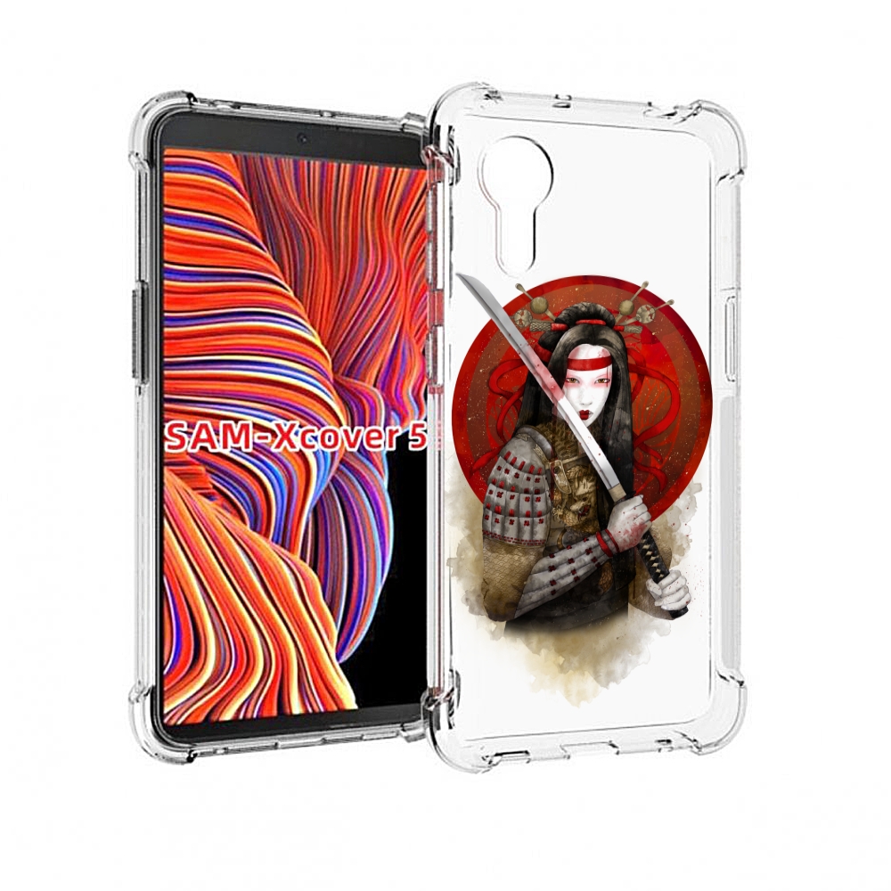 

Чехол MyPads рисованная девушка с катаной для Samsung Galaxy Xcover 5, Прозрачный, Tocco