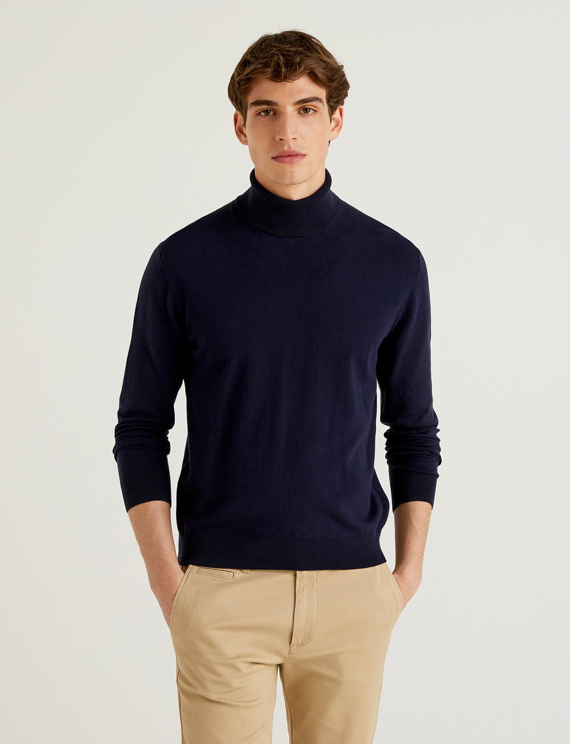 фото Водолазка мужская united colors of benetton 21a_10cvu2519 синяя l