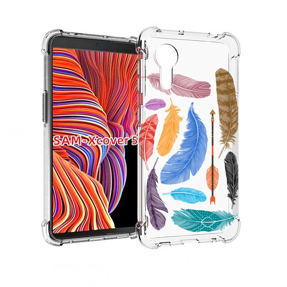 

Чехол MyPads разноцветные перья для Samsung Galaxy Xcover 5, Прозрачный, Tocco