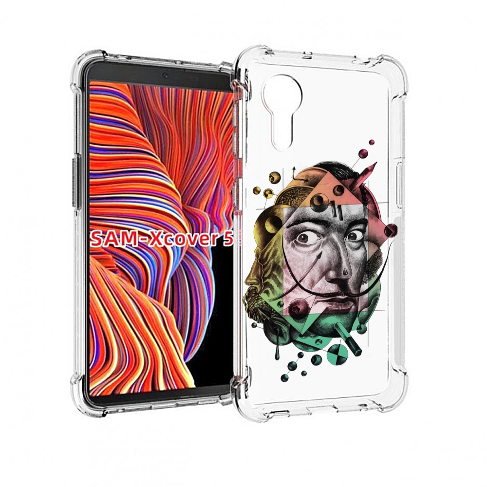 

Чехол MyPads разноцветное лицо абстракция для Samsung Galaxy Xcover 5, Прозрачный, Tocco