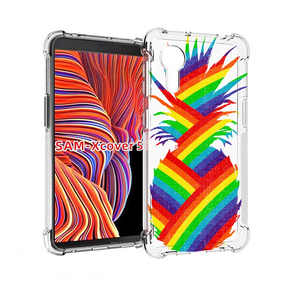 

Чехол MyPads радужный ананас для Samsung Galaxy Xcover 5, Прозрачный, Tocco