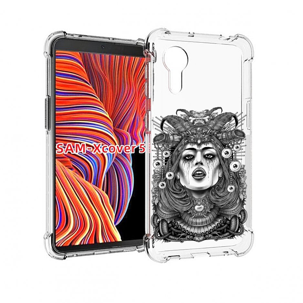 

Чехол MyPads портрет девушки черно белый для Samsung Galaxy Xcover 5, Прозрачный, Tocco
