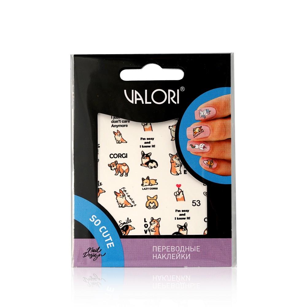 Наклейки-слайдеры для ногтей Valori So Cute New Edition гель спрей для укладки волос valori professional биоламинирование 200 мл