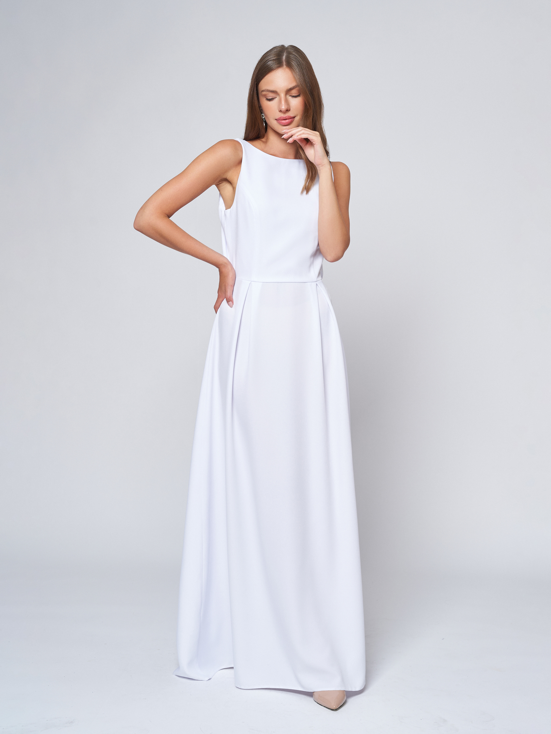 

Платье женское 1001dress 0102798WH белое 44, 0102798WH