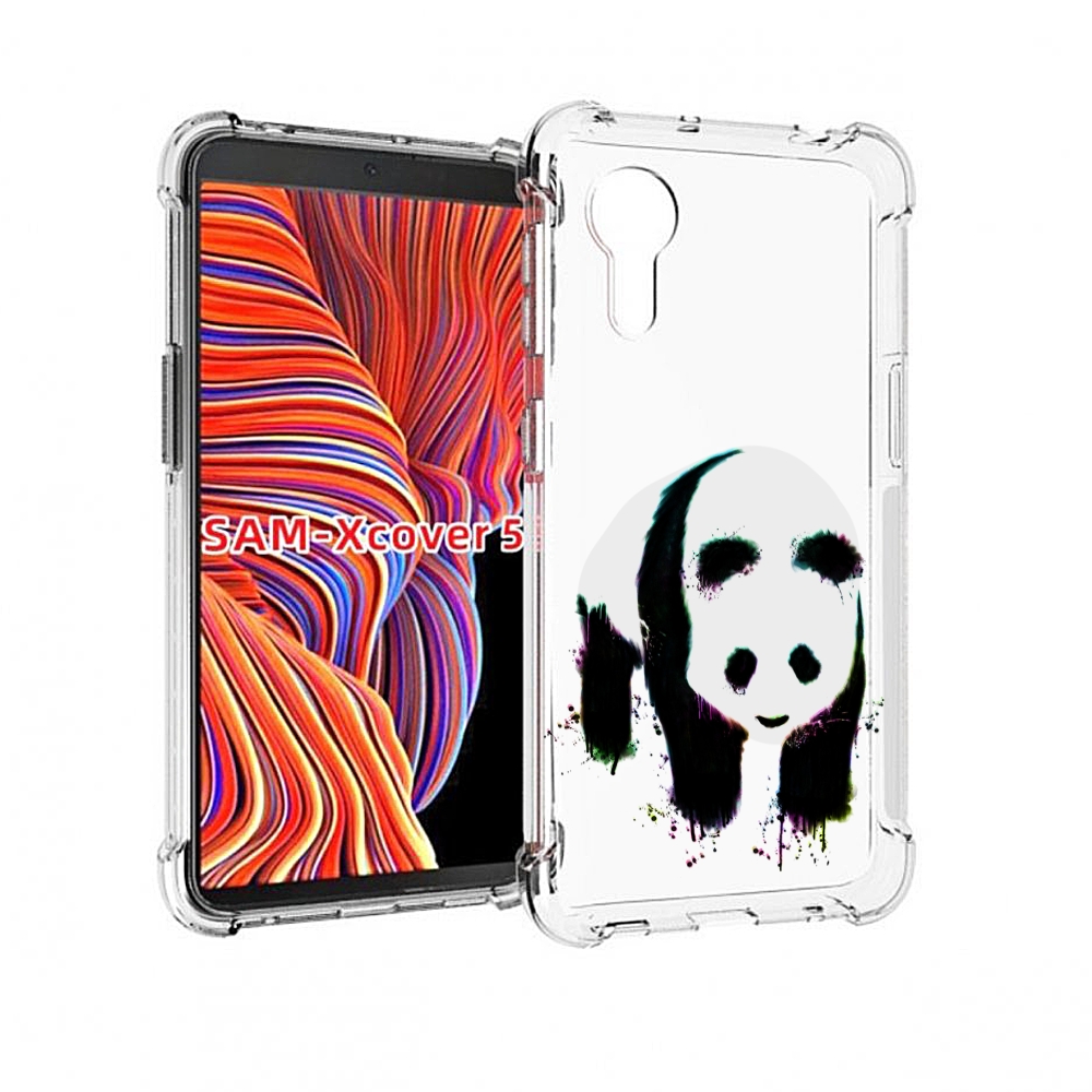 Чехол MyPads панда в акварели для Samsung Galaxy Xcover 5