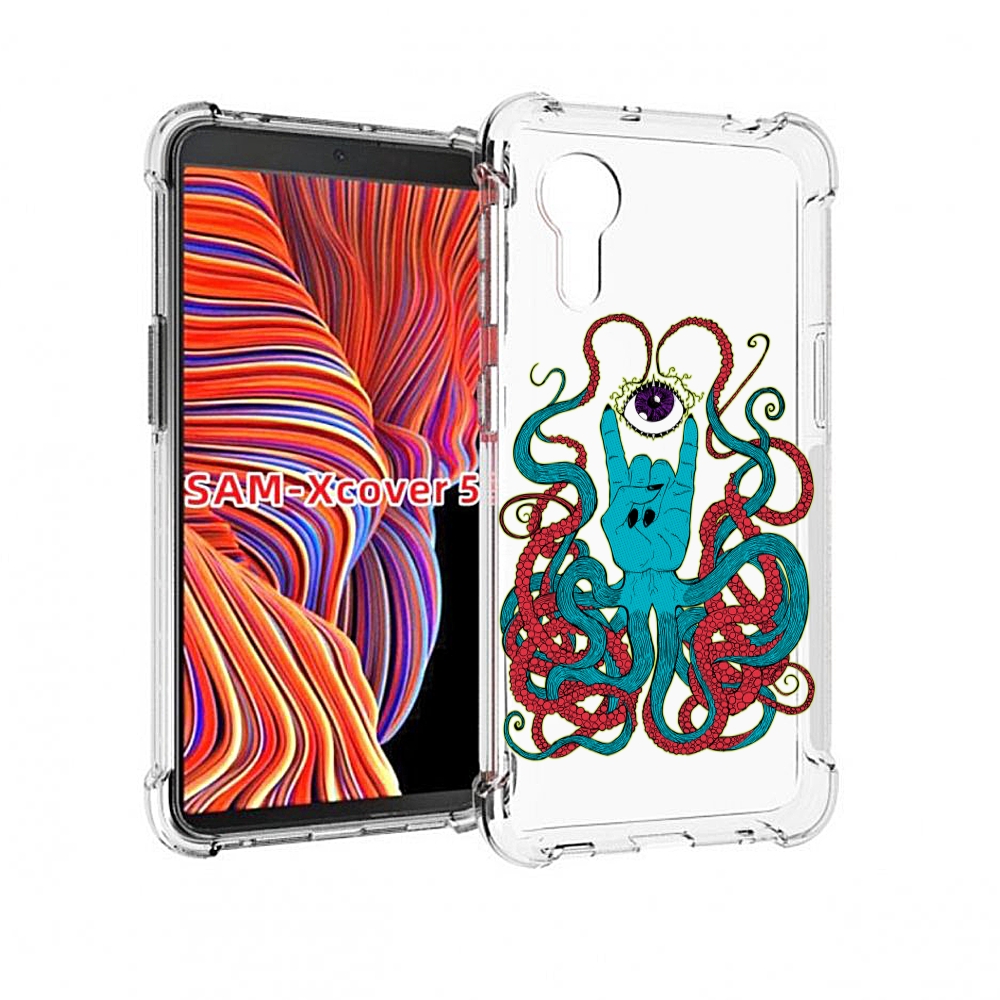 

Чехол MyPads осьминог-рука абстракция для Samsung Galaxy Xcover 5, Прозрачный, Tocco
