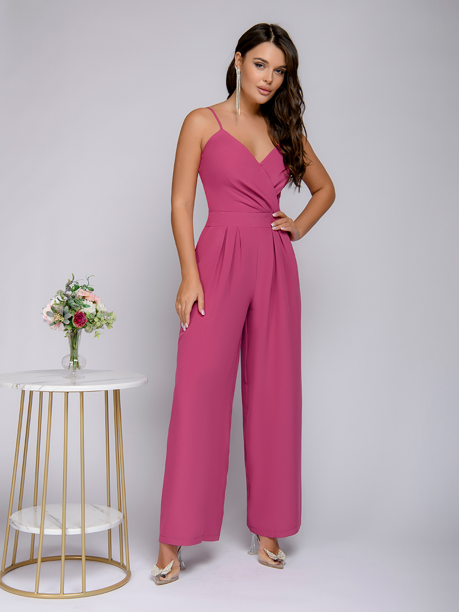 

Комбинезон женский 1001dress 102703 розовый 44, 0102703