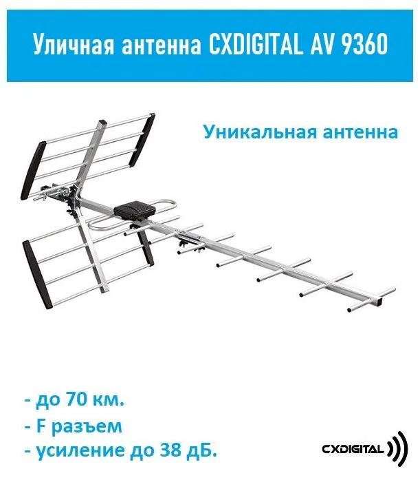 Антенна телевизионная cxdigital AV 9360