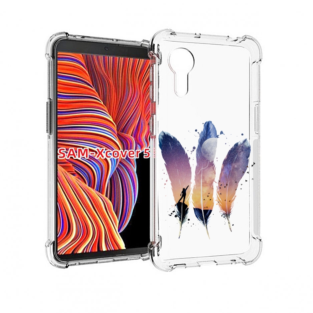 

Чехол MyPads небесные перья для Samsung Galaxy Xcover 5, Прозрачный, Tocco