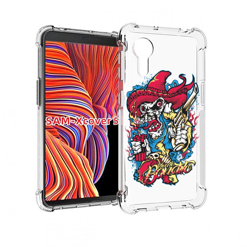 

Чехол MyPads нарисованный скелет с писталетом для Samsung Galaxy Xcover 5, Прозрачный, Tocco
